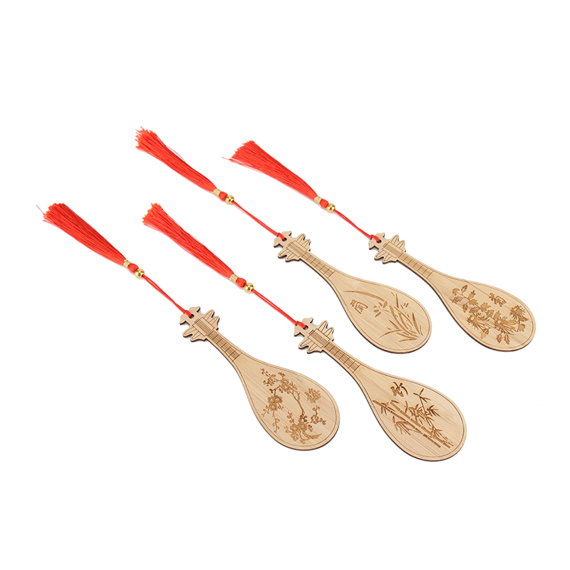 梅兰竹菊琵琶书签