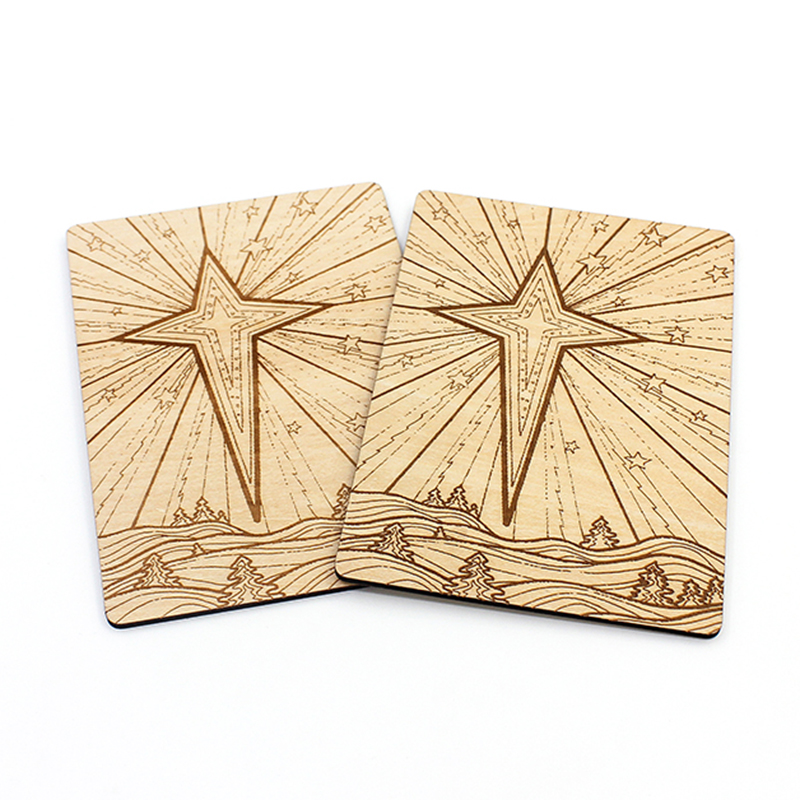 椴木打标明信片