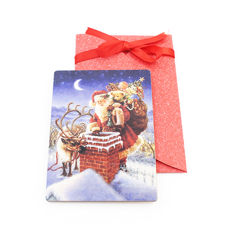 椴木圣诞彩印明信片