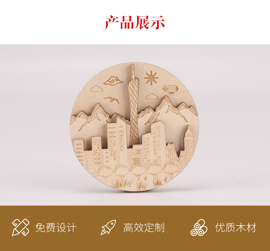 旅游景点多层冰箱贴