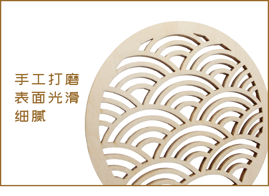 激光木质杯垫工艺品批发