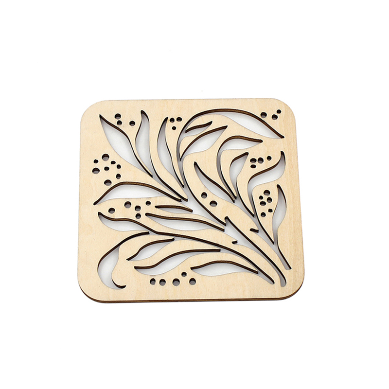 椴木镂空杯垫