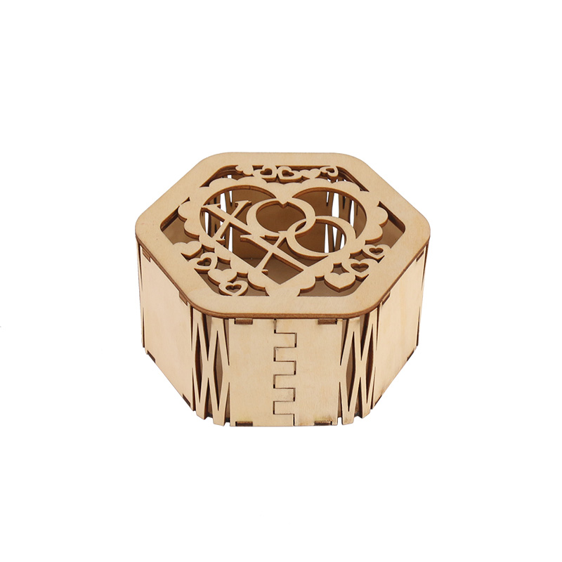 镂空六边心形收纳盒