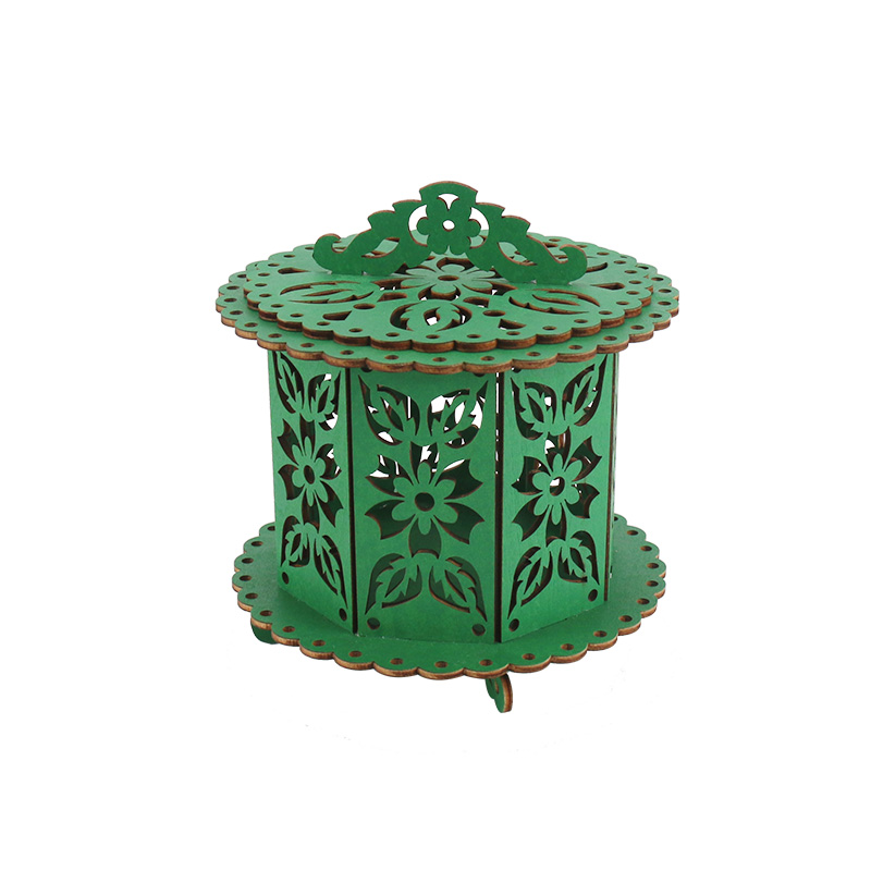 镂空圆形立体花形收纳...