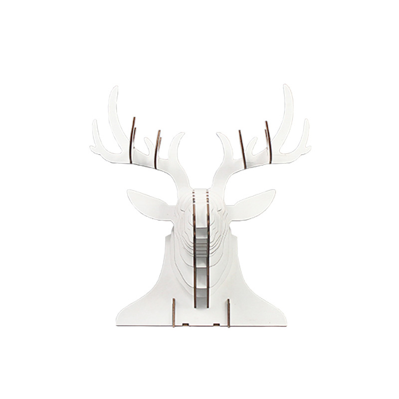 木质鹿头摆件