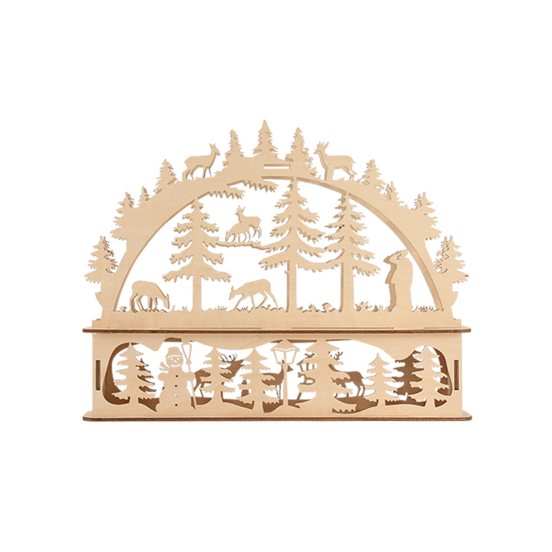 圣诞树动物雪人拱形灯...