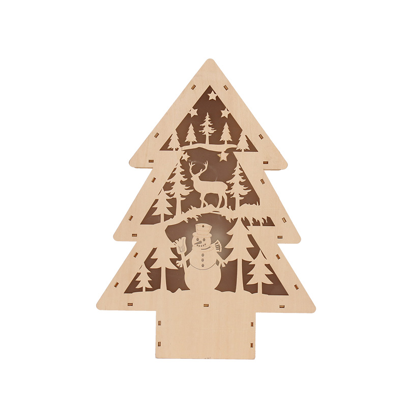 麋鹿雪人房子圣诞树型...