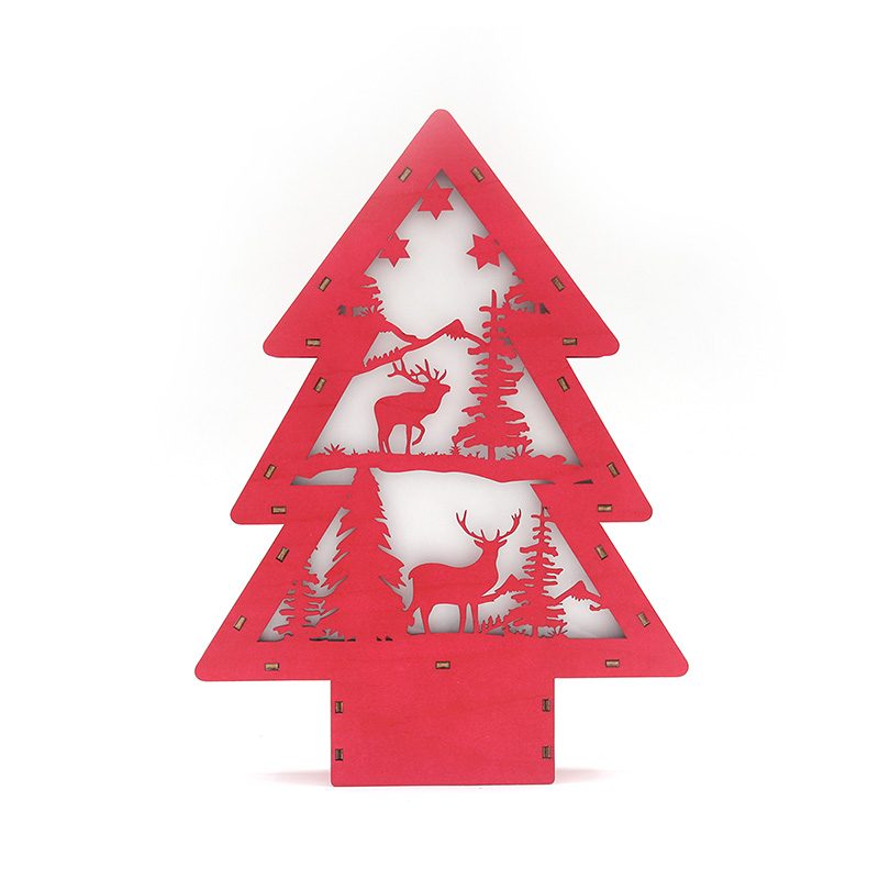 红色圣诞树摆件