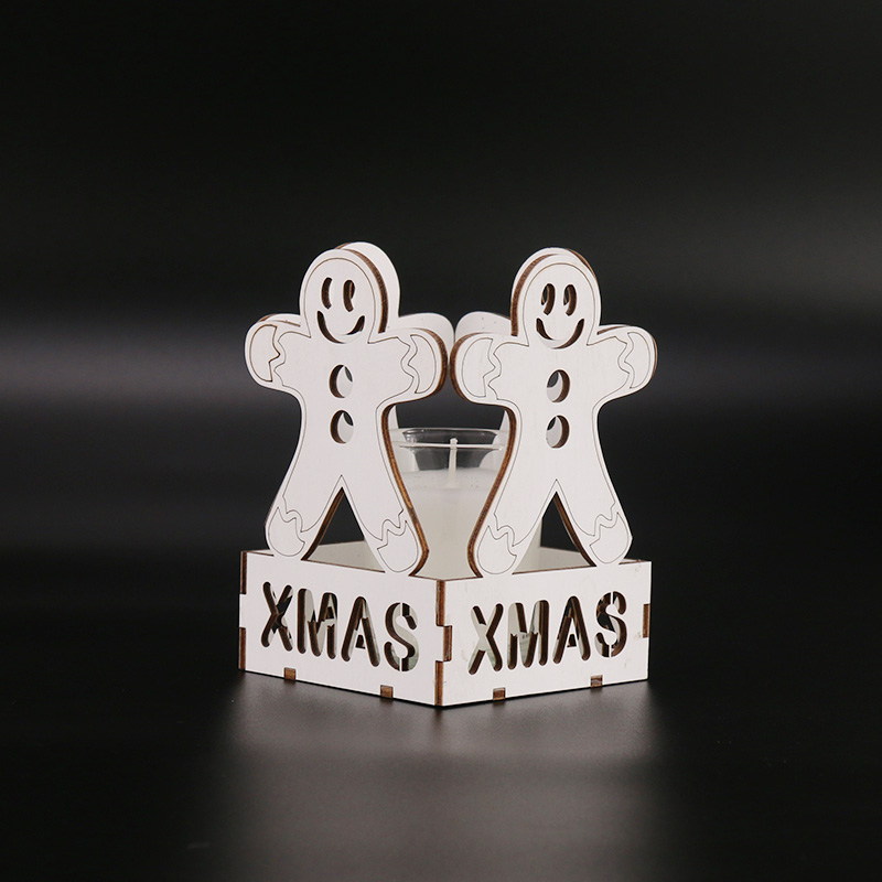 卡通拼图烛台摆件