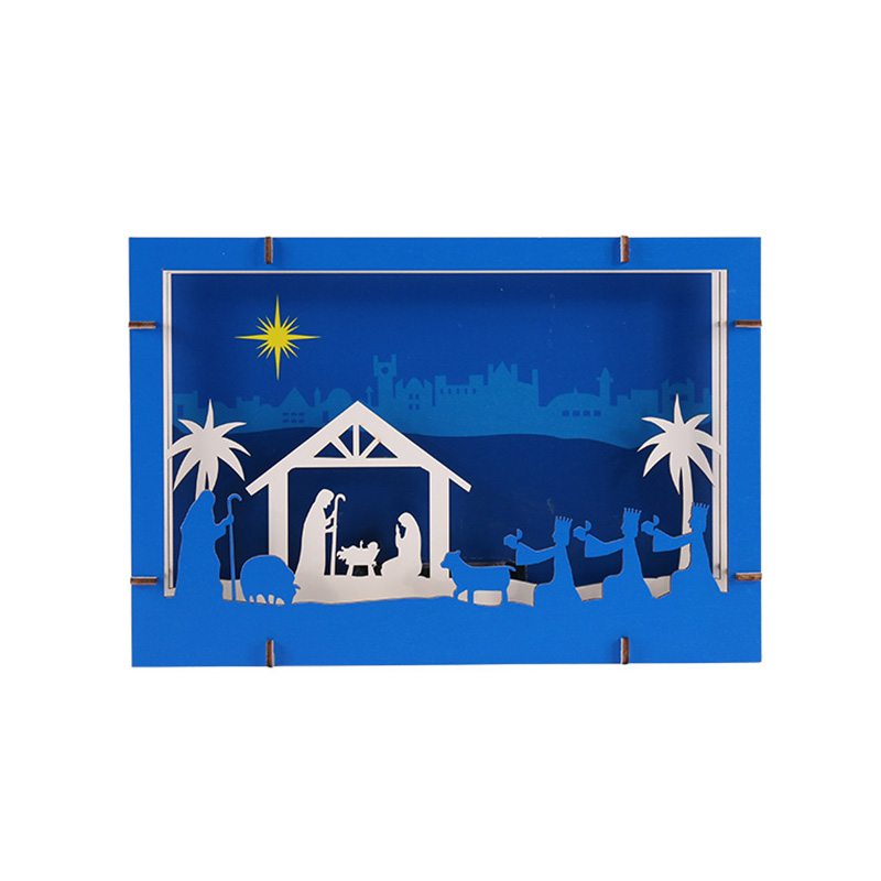 西方木质宗教摆件