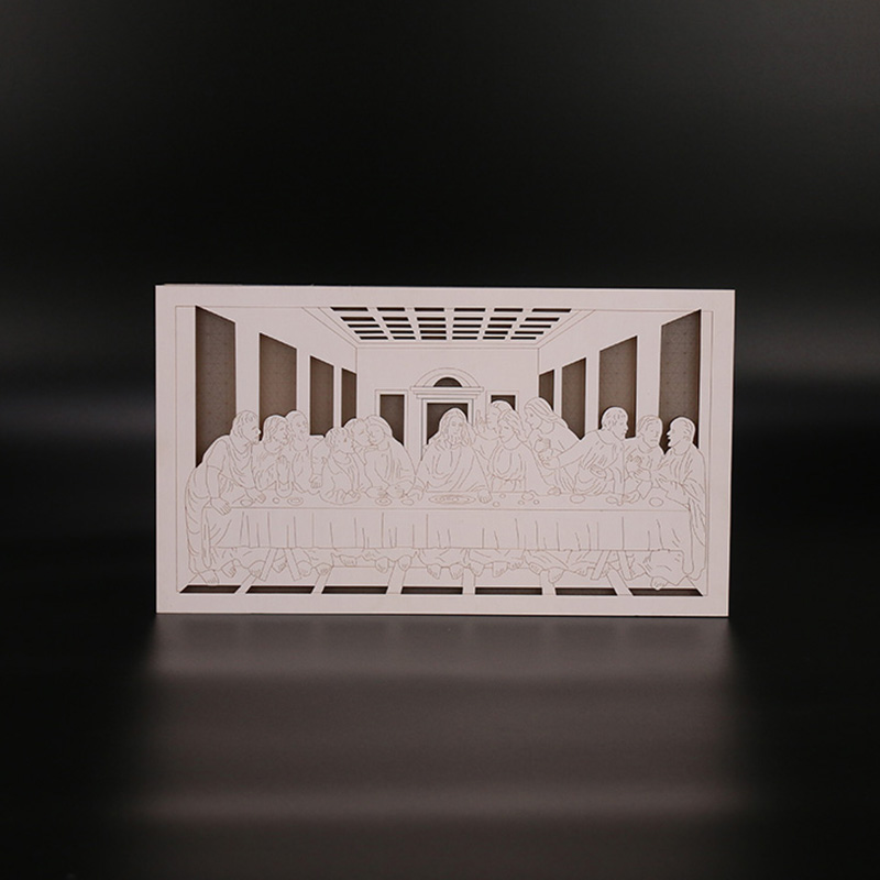 最后的晚餐木质摆件