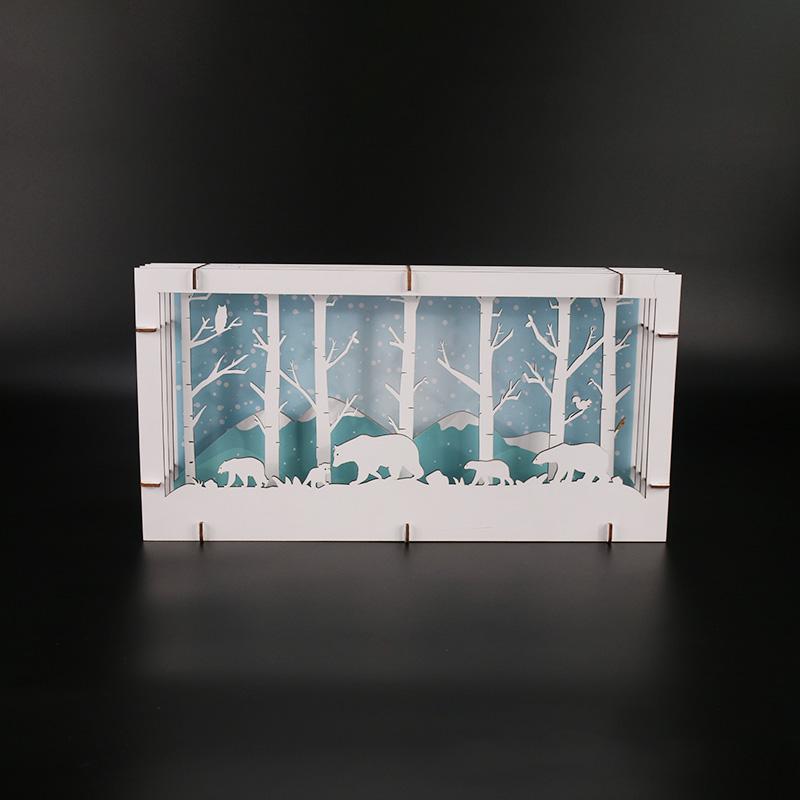 创意白熊丛林家居灯摆...