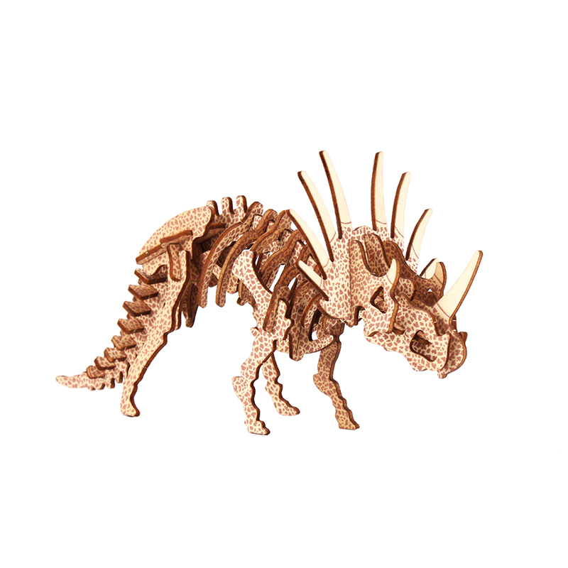 三角龙-恐龙木质拼图