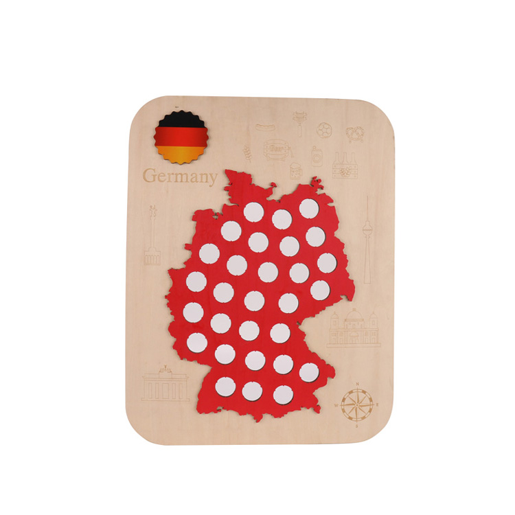 啤酒盖地图工艺品