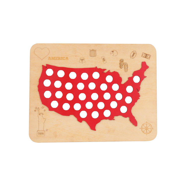 特色新颖地图工艺品