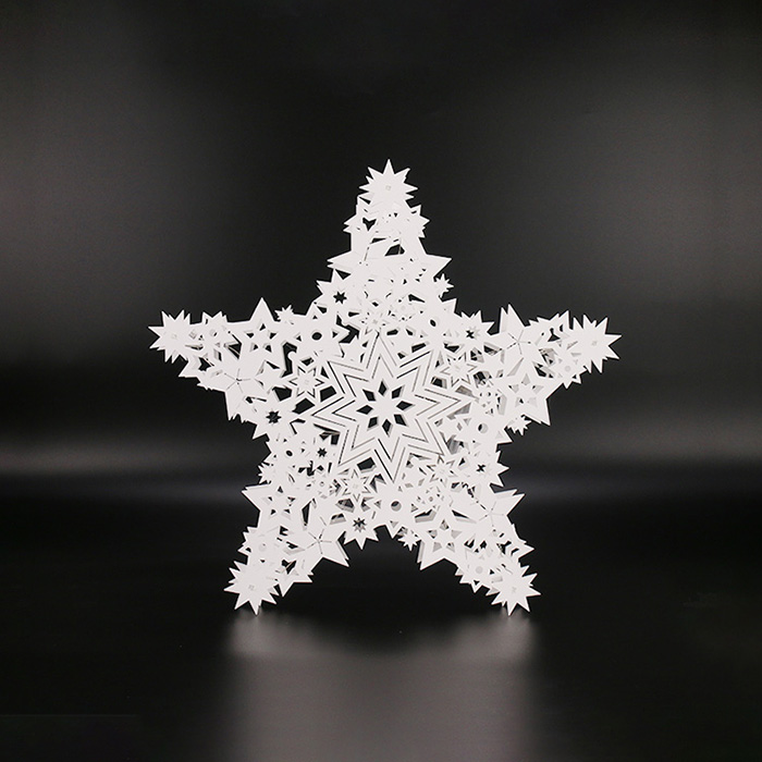 镂空特色五角星摆装饰...